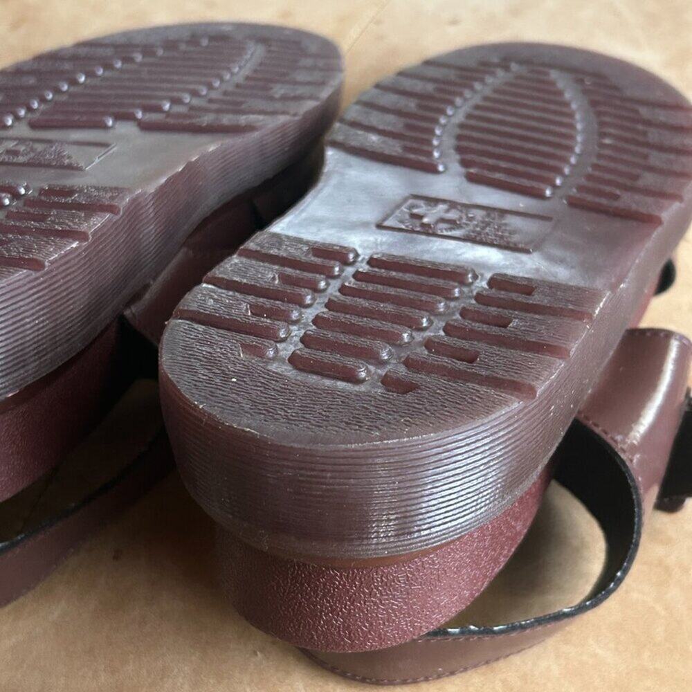 Dr Martens Romi Platform Sandals Brown Leather Chunky Minimalist Women 10 - Picture 12 of 12